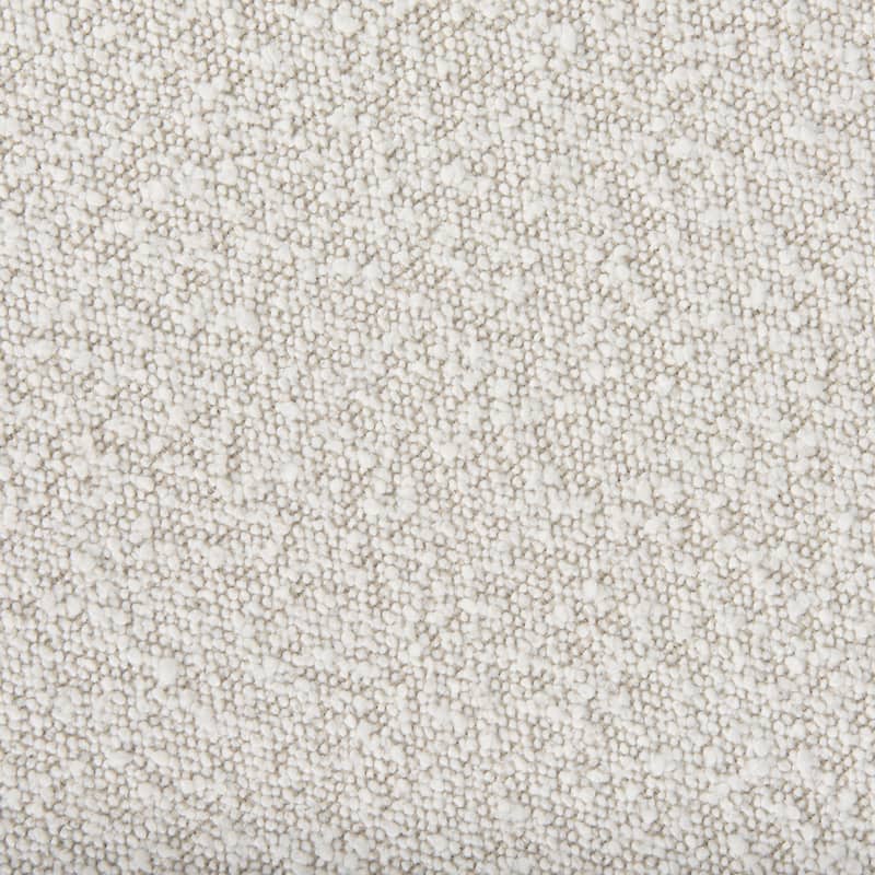Amelia Cream Boucle With Black Metal Frame Accent Bench
