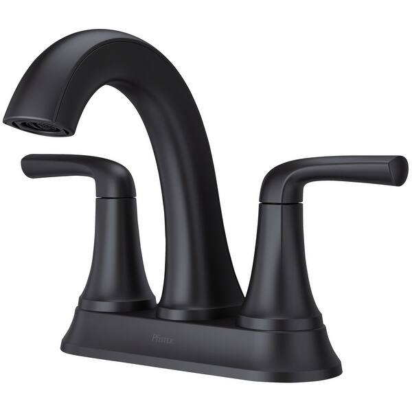 slide 2 of 13, Pfister LG48-MCA0 McAllen 1.2 GPM Centerset Bathroom Faucet with Matte Black