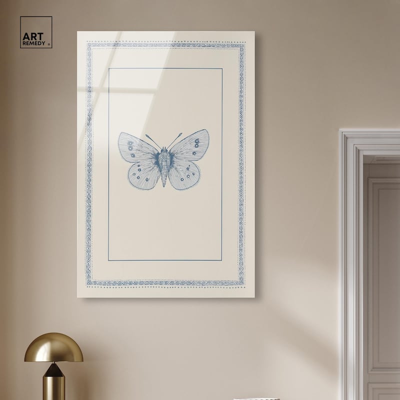 Blue Butterfly I Acrylic by Art Remedy, Ready to Hang
