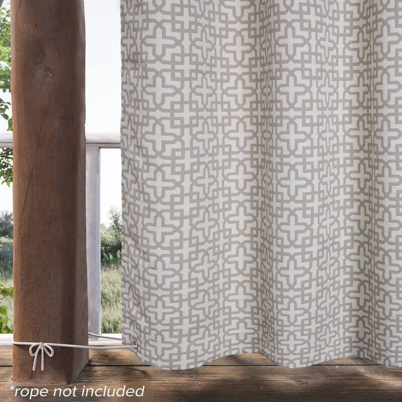 Outdoor Cabana Trellis Grommet Panel