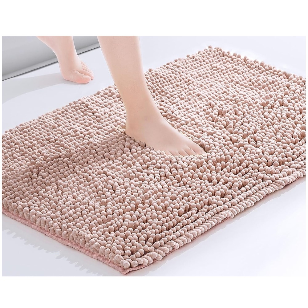 BIGFOOT Luxury Chenille Bathroom Rug Mat 30 x 20, Extra Soft and Absor –  BedBathKitchen