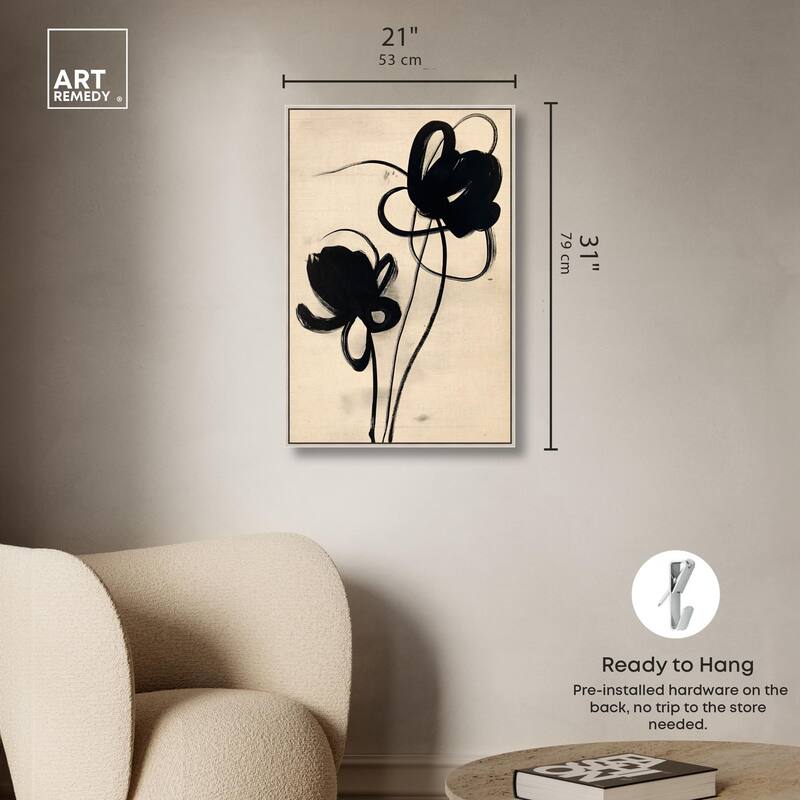 Florals in the Minimal I Canvas by Art Remedy