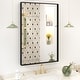 preview thumbnail 57 of 78, Extra Large Metal Frame Wall Mirror Black Tempered Glass for Bathroom 24x36