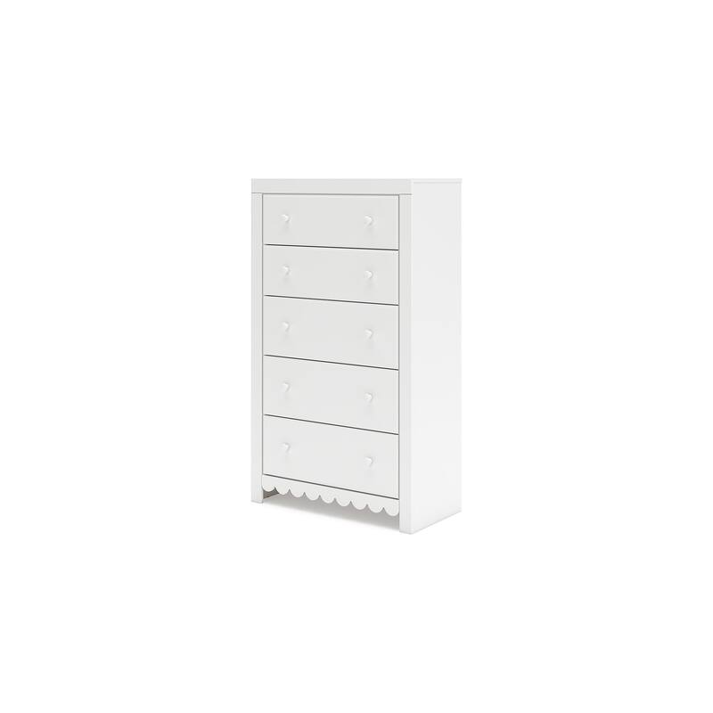 Signature Design by Ashley Mollviney White Chest of Drawers