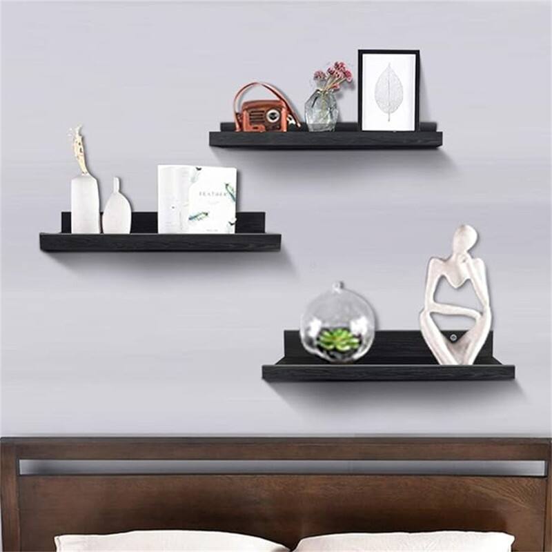  Wall Mounted Floating Shelves  - 2"D x 24"W x 3.8"H