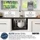 preview thumbnail 3 of 7, Karran Elite series 16 Gauge Stainless Steel 15 in. Undermount Bar Sink Kit