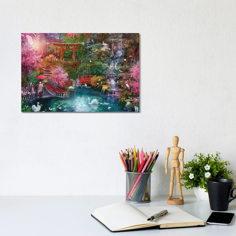 iCanvas "Japanese Garden" by Claudia McKinney Canvas Print - 8x12x0.75
