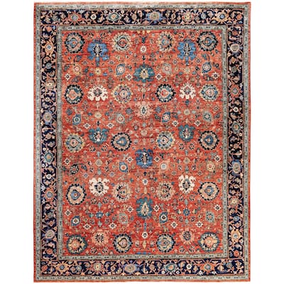 Serapi One-of-a-Kind Hand-Knotted Area Rug - Orange - 8' 0" x 10' 1"