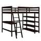 preview thumbnail 14 of 20, Full Size Loft Bed with Built-In Desk, Ladder, and Storage Shelves