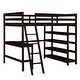 preview thumbnail 21 of 20, Full Size Pine Wood Loft Bed with Desk and High Guardrails
