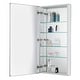 preview thumbnail 24 of 89, Bathroom Medicine Cabinet, Aluminum, Recessed/Surface Mount, Right/Left Hinged, Mirrored Interior