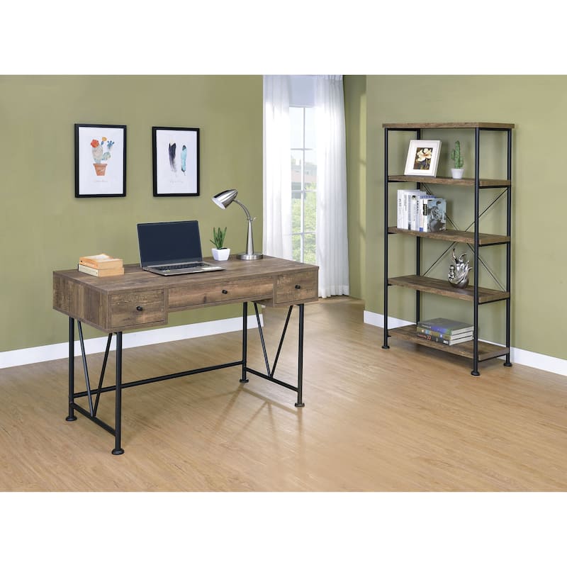 Virginia Industrial 4-shelf Bookcase