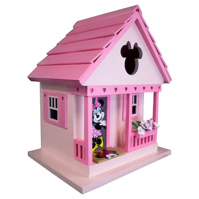 Home Bazaar Disney Minnie Mouse Cottage Birdhouse