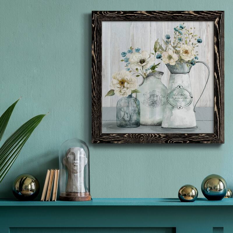 French Garden Flowers I-Premium Framed Canvas - Ready to Hang