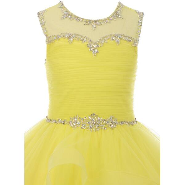 Shop Gorgeous Rhinestones Pageant Gown Party Flower Girl Dress