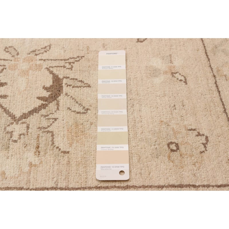 ECARPETGALLERY Hand-knotted Chobi Finest Khaki Wool Rug - 10'7 x 14'7