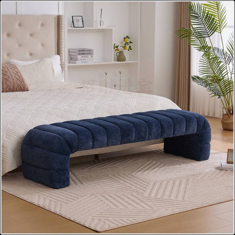 69.7"Wide Upholstered Armless Bed Bench