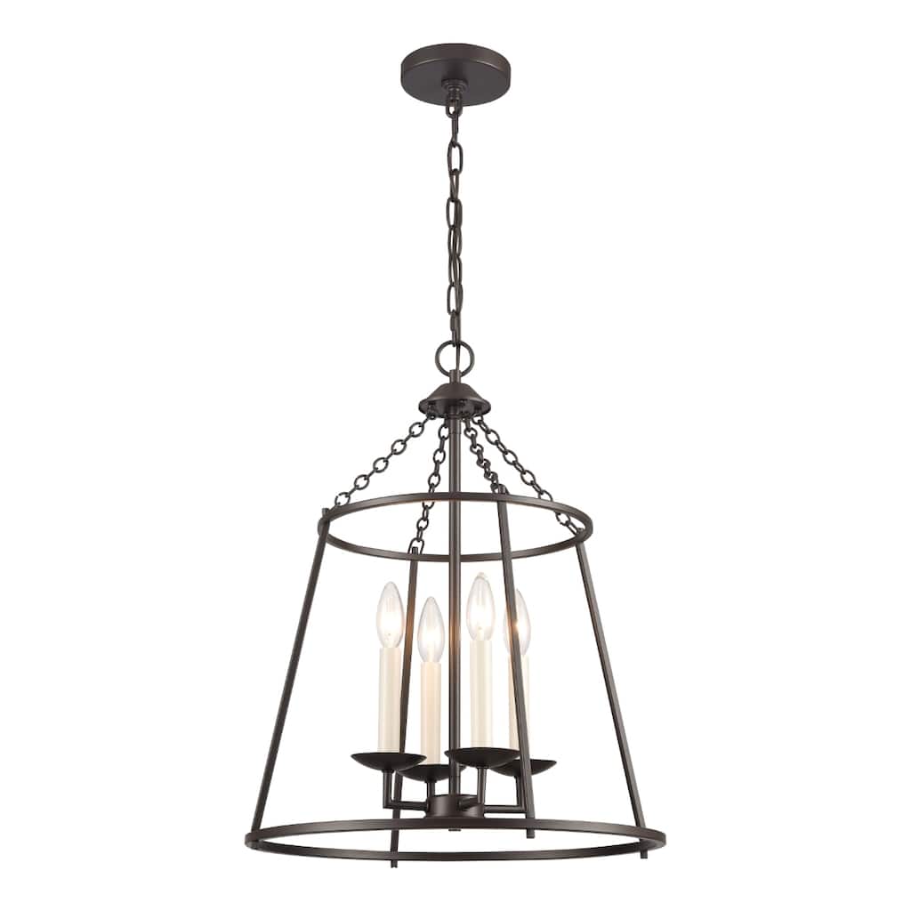 Jackson 14-inch Wide 1-Light Pendant in Oil Rubbed Bronze