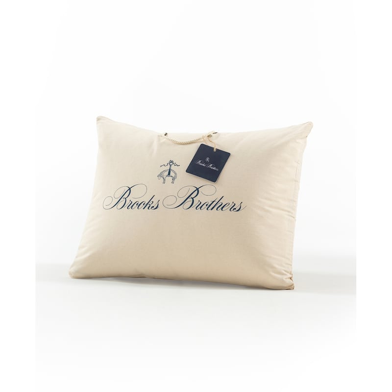 Brooks Brothers Bamboo Pillow - White