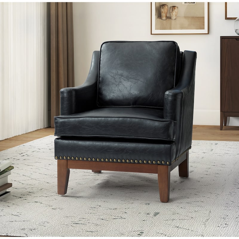 Etienne Comfy Living Room Armchair with Apron Design by HULALA HOME