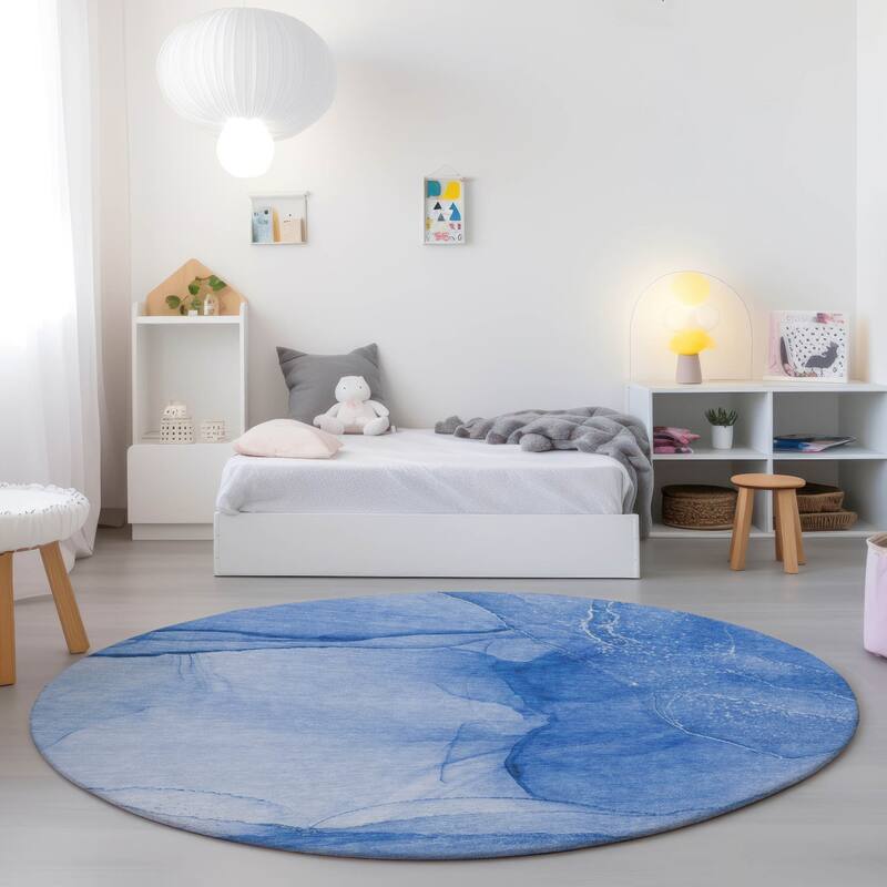 Dava Modern Art-Inspired Weather Resistant Timeless Fusion Outdoor Rug