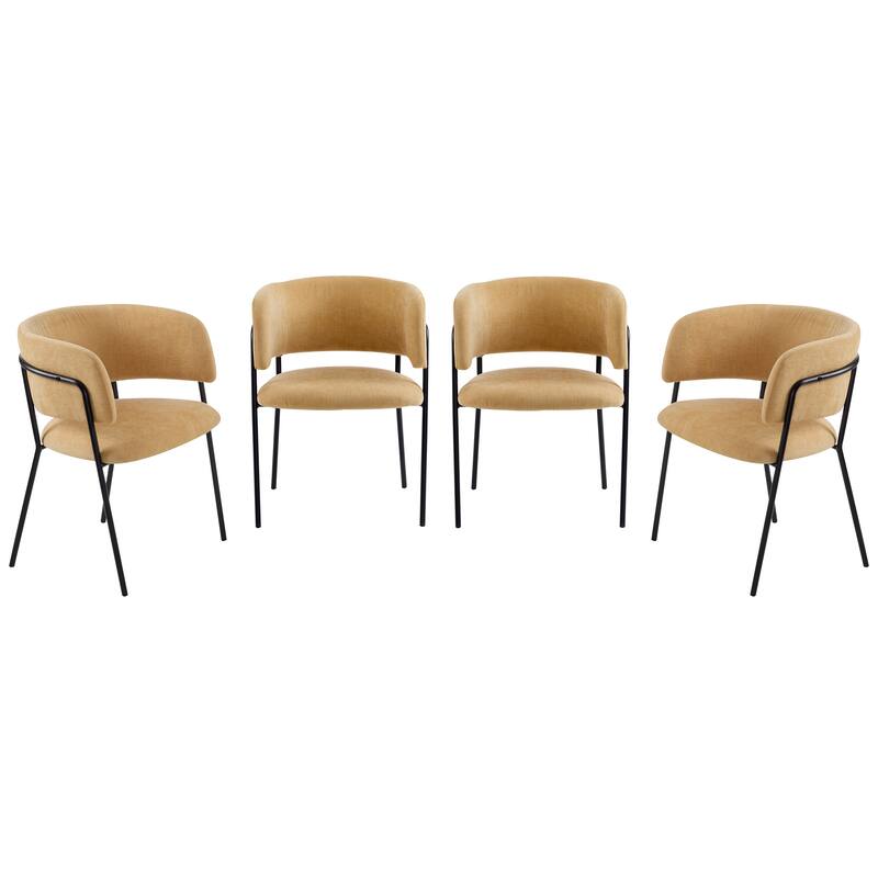 Nest Upholstered Arm Dining Chair by Christopher Knight Home
