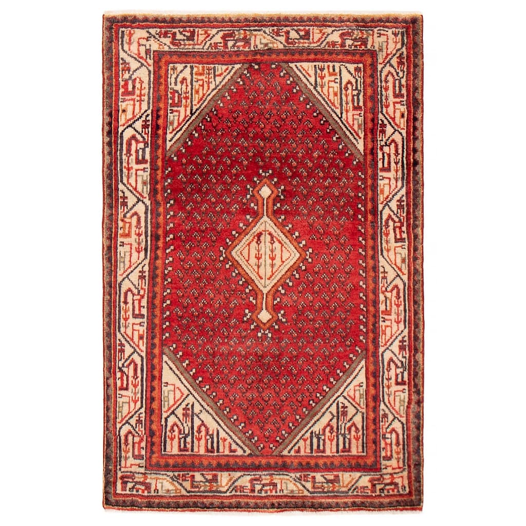 ECARPETGALLERY Hand-knotted Andelz Copper Wool Rug - 3'5 x 5'2
