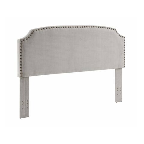 Best Master Furniture Adjustable Contemporary Fabric Headboard