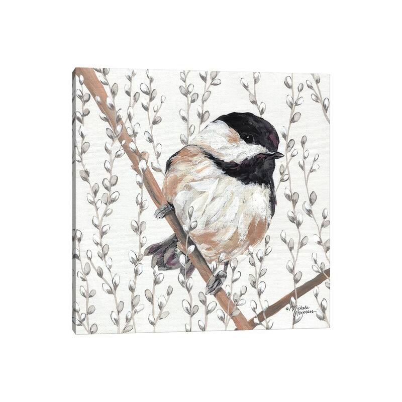 iCanvas "Wee Chickadee" by Michele Norman Canvas Print