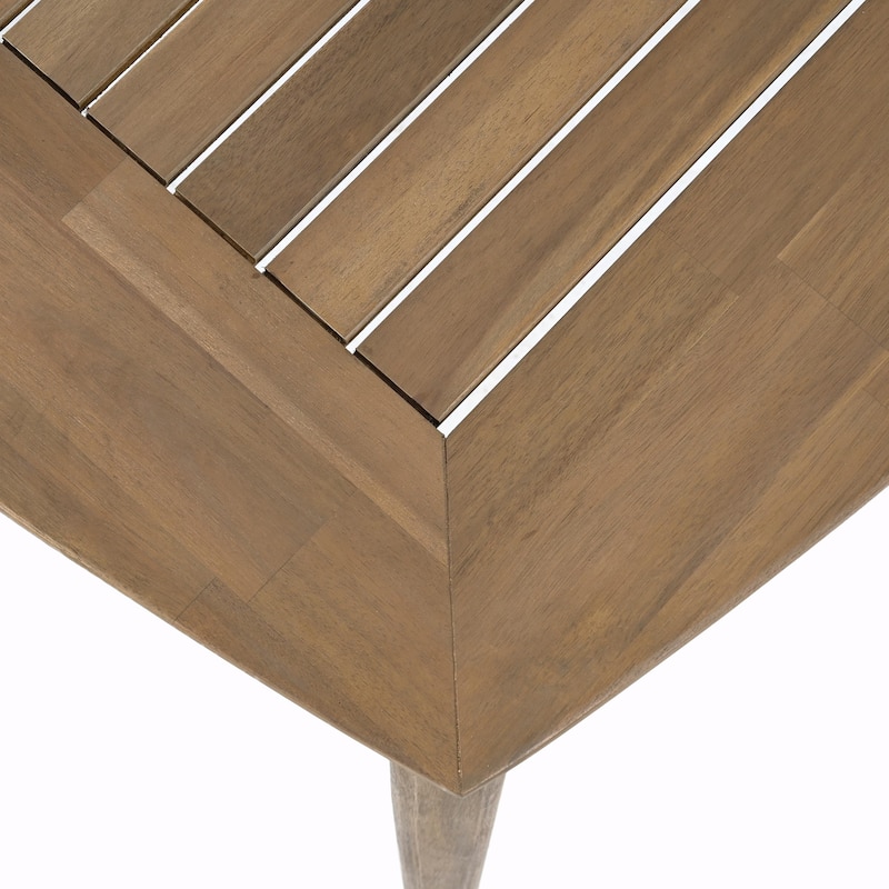 8-Seater Acacia Wood Dining Table with Heavy-Duty Frame