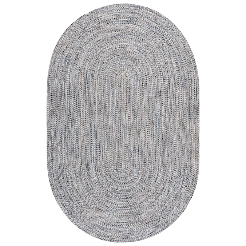 SAFAVIEH Handmade Braided Thijs Reversible Rug - 6' x 9' Oval - Navy/Beige