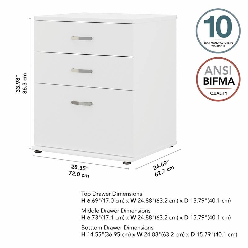 Universal Closet Organizer with Drawers by Bush Business Furniture