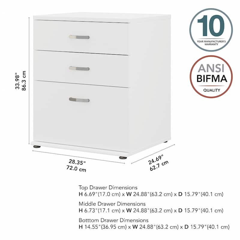 Universal Laundry Room Cabinet with Drawers by Bush Business Furniture