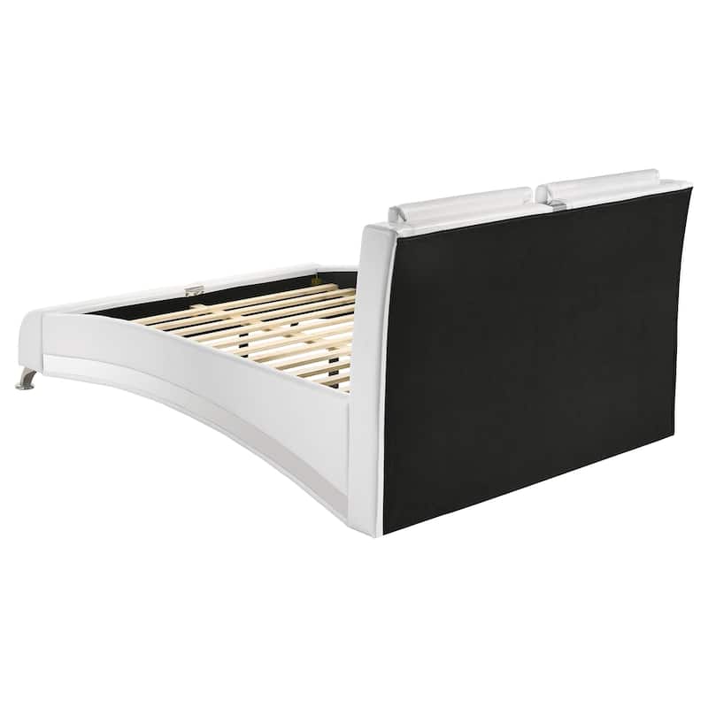 Jeremaine Bedroom Set with Plank Headboard White