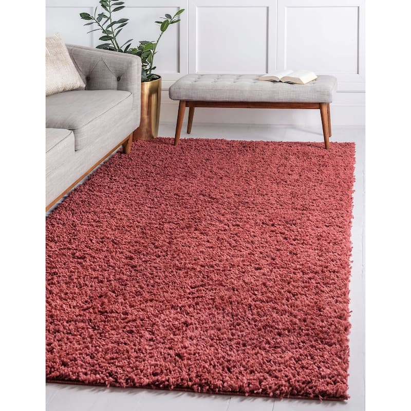 Shag Turhal Collection Area Rug - Poppy - 10'x13'