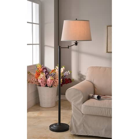 Pedara Copper Bronze Finish Swing Arm Floor Lamp