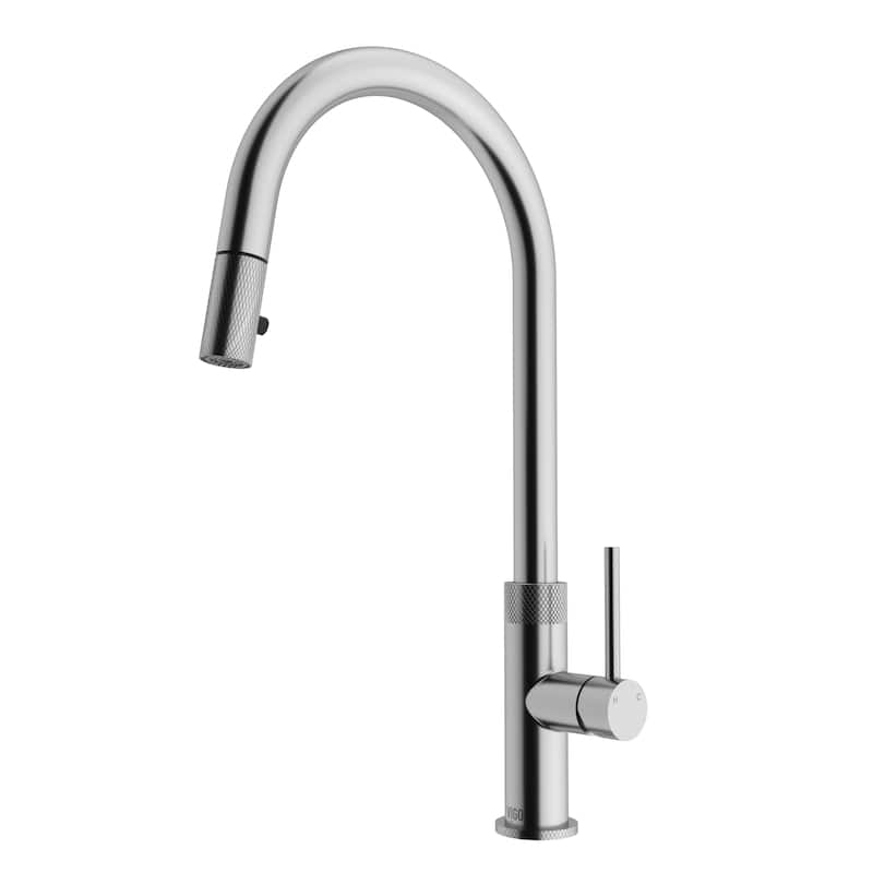 VIGO Bristol 19" H Single Handle Pull-Down Sprayer Kitchen Faucet