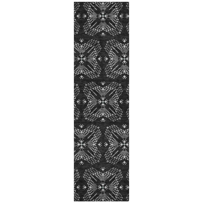 Machine Washable Indoor/ Outdoor Modern Frontenac Chantille Rug
