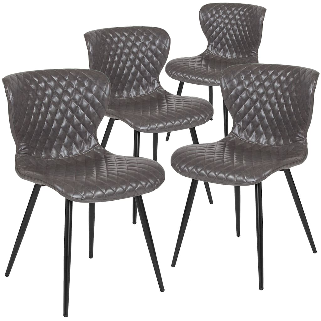 4 Pack Contemporary Upholstered Chair