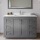 Option Dark Gray / White Quartz Top / Brushed Nickel