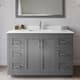 Option Dark Gray / White Quartz Top / Brushed Nickel