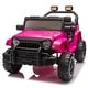 preview thumbnail 1 of 58, 12V Kids Ride-On Car with Remote Control, Bluetooth & Suspension - Ages 3-8 Pink