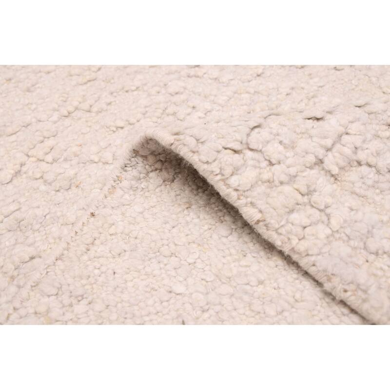 ECARPETGALLERY Hand-knotted Looma Light Grey Wool Rug - 8'0 x 9'11
