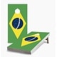 preview thumbnail 1 of 5, Brazilian Flag Cornhole Game (Choose Wraps or Boards) 2x4 Boards (24" x 48") - Include ALL Accessories