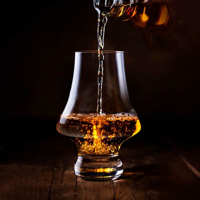 Final Touch Set of 2 Whiskey Tasting Crystal Glasses - 6.5 oz