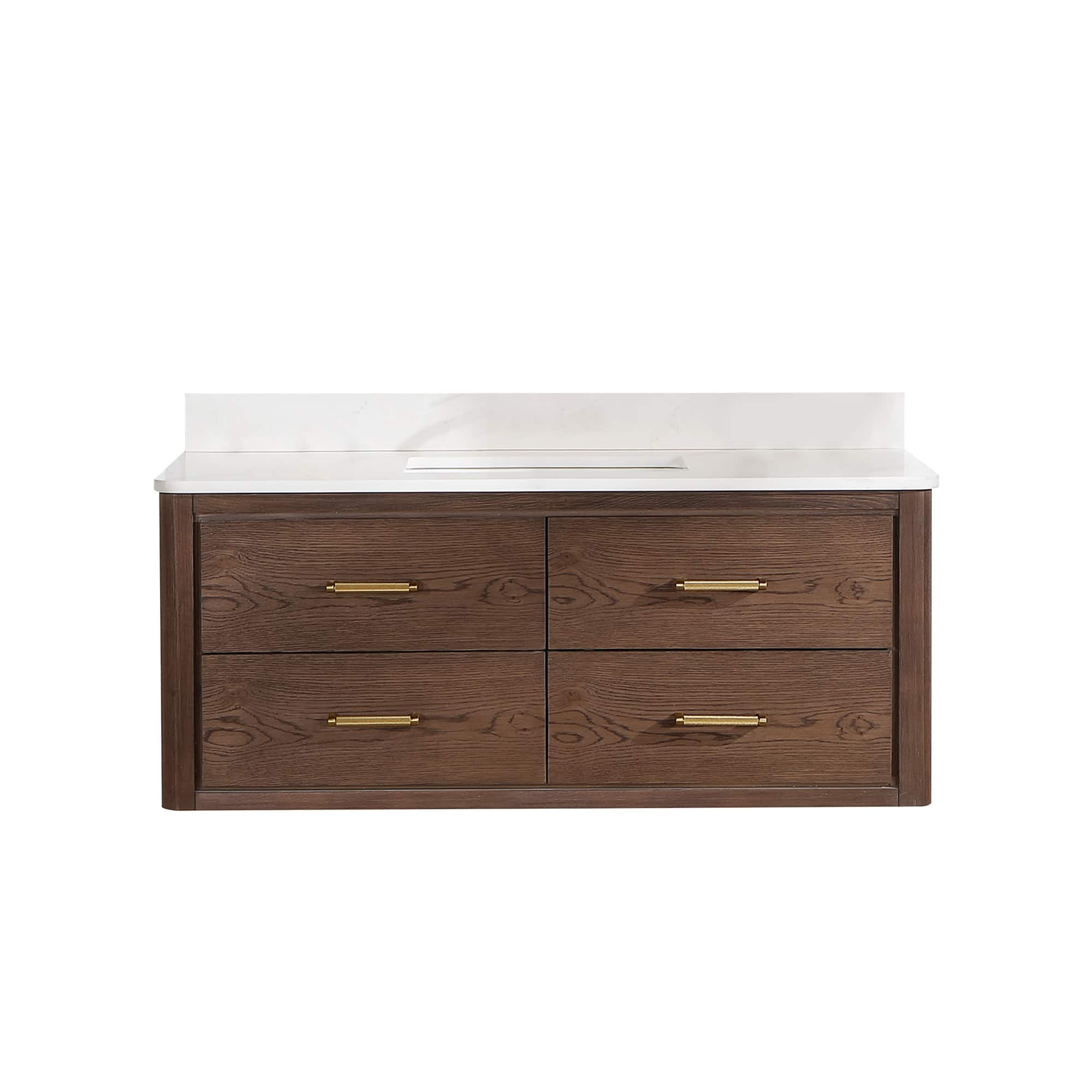 Option Aged Dark Brown Oak / Fish Maw White