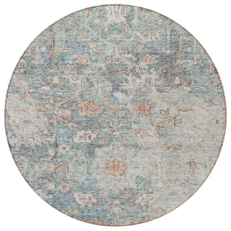HomeRoots Oriental Traditional Rectangle Outdoor Rug