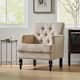 Malone Tufted Back Fabric Club Chair by Christopher Knight Home - 28.00 L x 29.50 W x 33.50 H - Beige