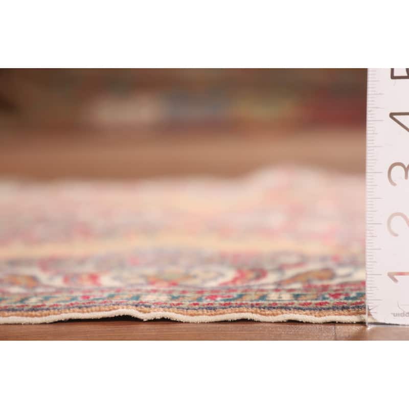 Orange Anatolian Turkish Accent Rug Hand-Knotted Wool Carpet - 2'11" X 6'0"