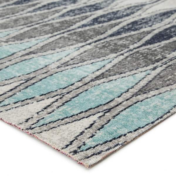 Shop Hertford Grey Blue Indoor Outdoor Geometric Rug On Sale Overstock 27415295